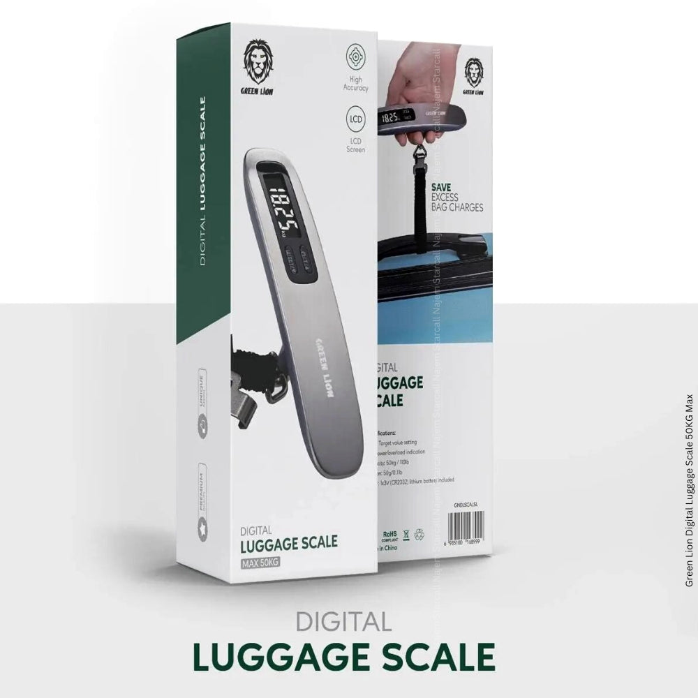Green Lion Digital Luggage Scale 50KG Max Green Lion Digital Luggage Scale 50KG Max